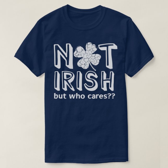 Camiseta Não é Rua irlandesa (Frente do Design)
