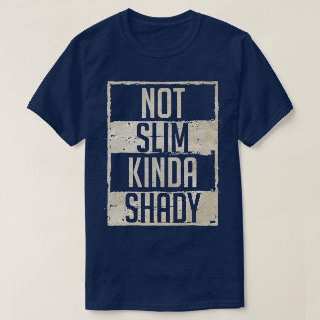 Camiseta Não é Slim Shady Chubby Gym (Frente do Design)