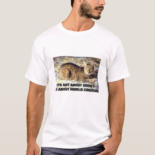 Camiseta Não é sobre dinheiro (luz) (Frente)