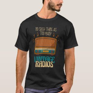 Camiseta Não É Tão Amador Quanto Rádios Vintage Rádios Rádi