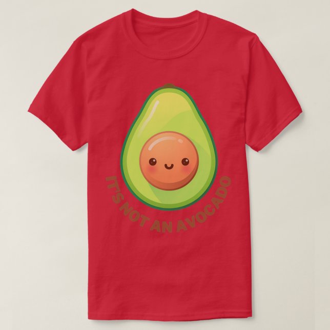 Camiseta Não é um abacate (Frente do Design)
