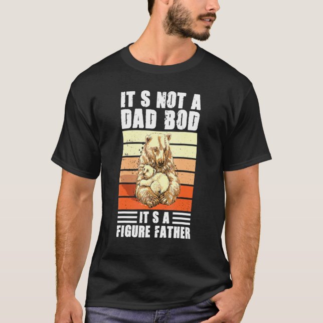 Camiseta Não É Um Bod Pai É Uma Figura Pai Retro Padre (Frente)