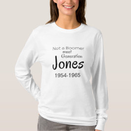 Camiseta Não é um Boomer Meet Generation Jones 1954-1965