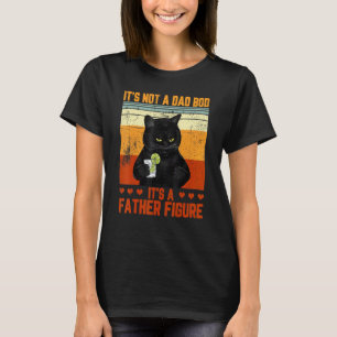 Camiseta Não É Um Corpo De Pai É Uma Figura Paterna Gato Be