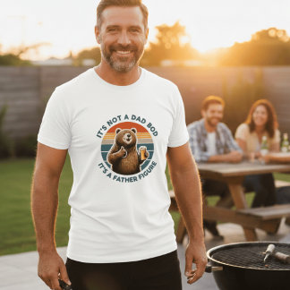 Camiseta Não É Um Corpo De Pai É Uma Figura Paterna Urso En