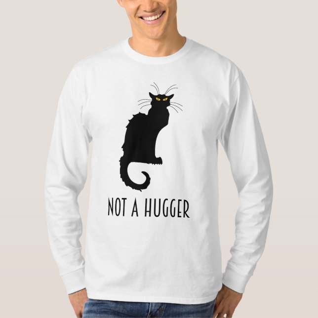 Camiseta Não É Um Gato Antisocial De Introdução Muito Engra (Frente)
