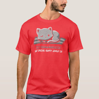 Camiseta Não é um gato doméstico normal preto