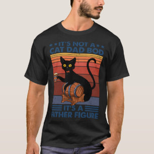 Camiseta Não é um gato pai Bob é um gato figura paterna