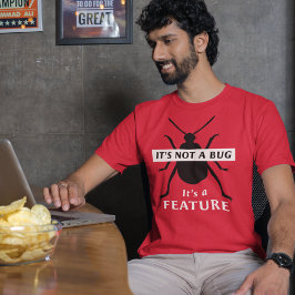 Camiseta Não é um Inseto É um programador de codificação de