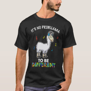 Camiseta Não É Um Llama Pro Ser Diferente Conscientização d