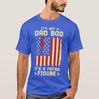 Camiseta Não É Um Pai Um Pai Figura Um Bandeira Americano