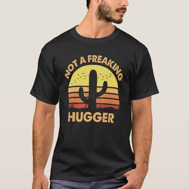 Camiseta Não É Um Roupa Sarcástico Anti Hugging Introduv (Frente)