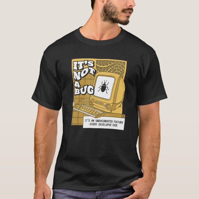 Camiseta Não é um software de codificador de recursos não d (Frente)