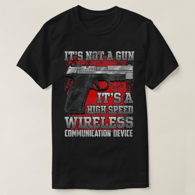 Camiseta Não É Uma Alteração De segundo De Direitos De Arma (Frente do Design)