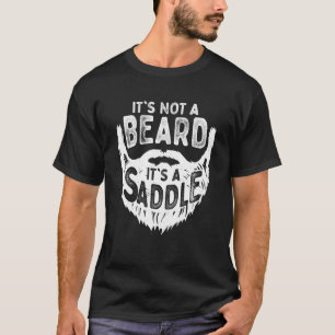 Camiseta Não é uma barba É um bigode barbudo de sela
