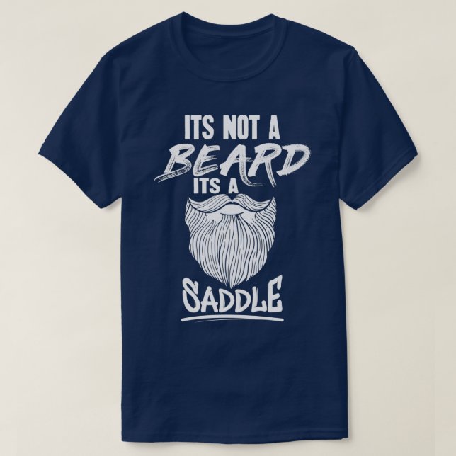 Camiseta Não é uma barba é uma sela (Frente do Design)