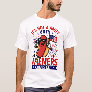 Camiseta Não é uma festa até o Wiener sair