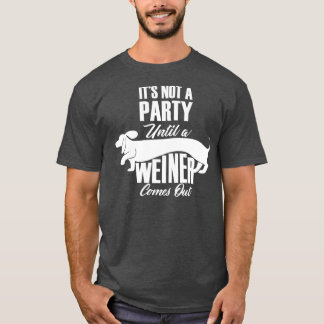 Camiseta Não É Uma Festa Até Que Um Caçador Sente Engraçado