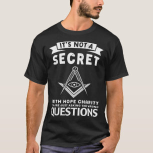 Camiseta Não É Uma Praça Mestra Masônica Secreta E Compass