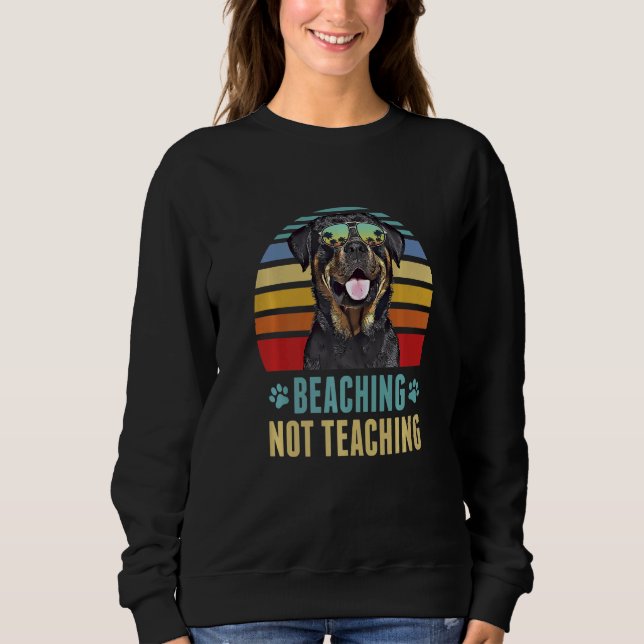 Camiseta Não Ensinar Sumo de Professores De Cães Rottweiler (Frente)
