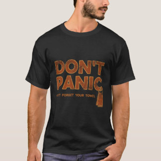 Camiseta Não Entre Em Pânico E Carregar Um Dia De Toalha, Q