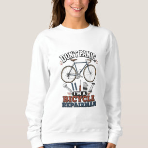 Camiseta Não Entre em Pânico, Sou um Mecânico de Bicicletas