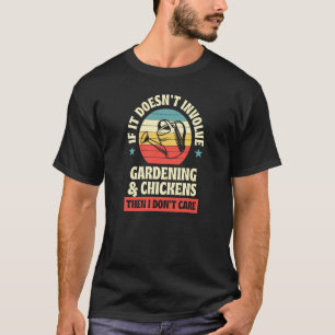 Camiseta Não envolve Jardinagem e Galinhas...