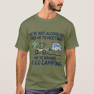 Camiseta Não Eram Alcoólicos Eles Vão Para O Bebado De R