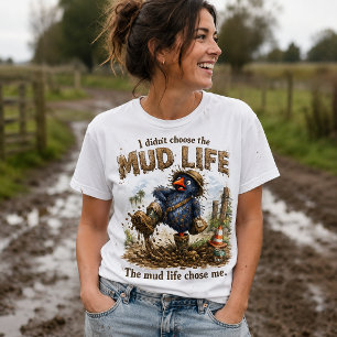 Camiseta Não Escolhi a Vida na Lama Pukeko Caprichoso