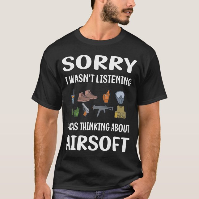 Camiseta Não Escutando Airsoft (Frente)
