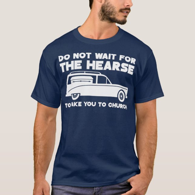 Camiseta Não espere que o coração te leve à igreja (Frente)