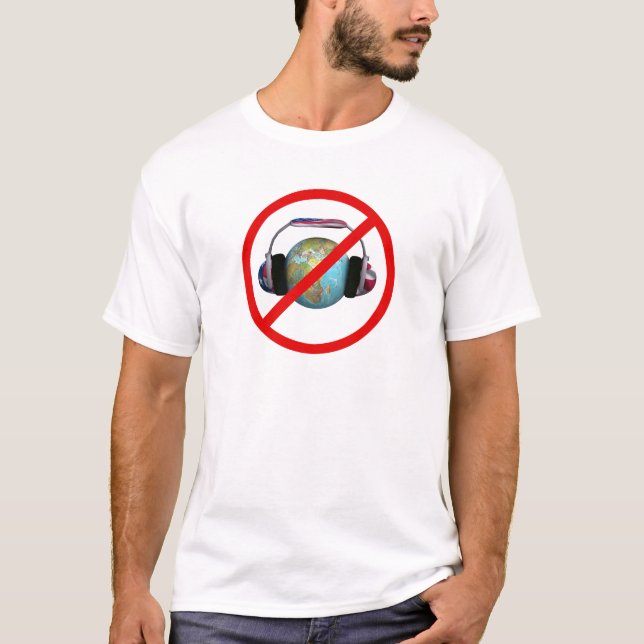 Camiseta Não espionem o mundo (Frente)