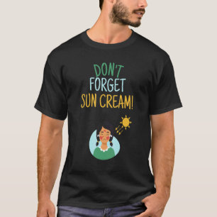 Camiseta Não Esqueça a Segurança Uv de Sensibilização do Su