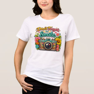 Camiseta Não Esqueça De Sorrir