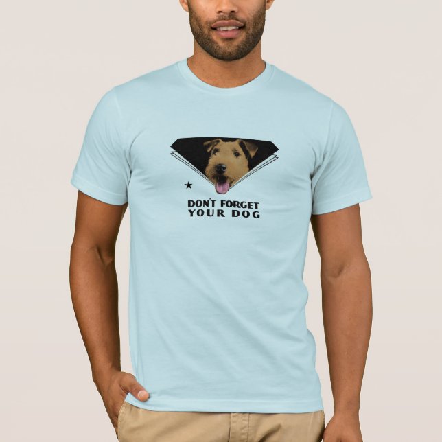 Camiseta "Não esqueça seu cão " (Frente)