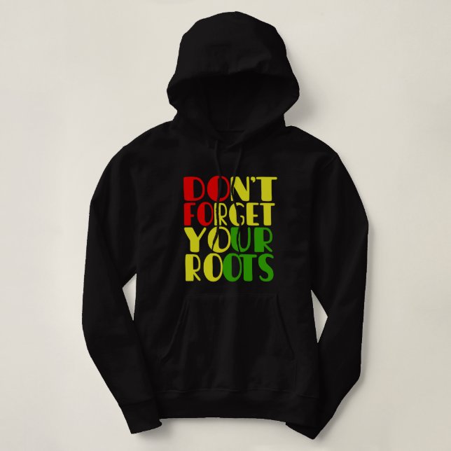 Camiseta Não esqueça suas raízes-afro-americanas (Frente do Design)