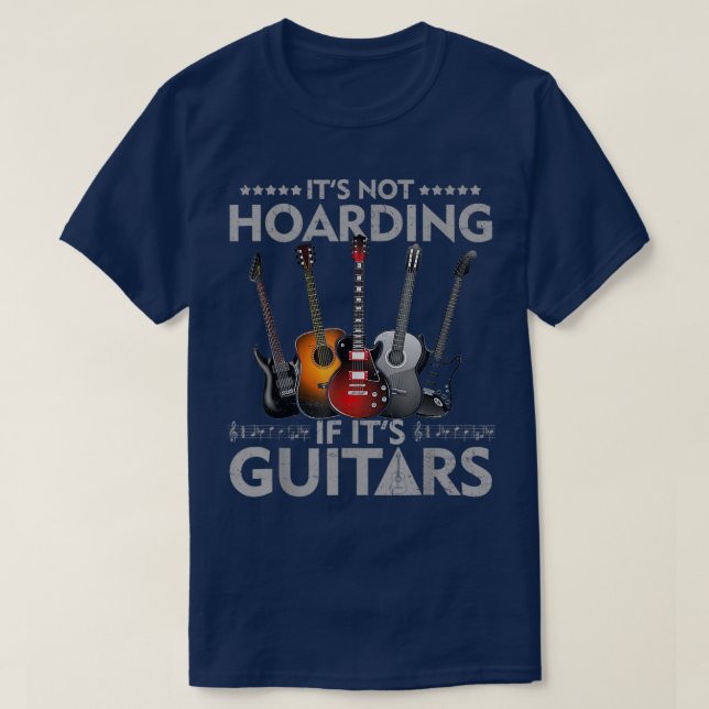 Camiseta Não está entesando se seus guitarras vencem 1887 (Frente do Design)