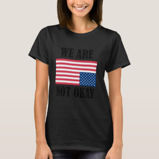 Camiseta Não Estamos Bem Vintage American Flag USA Patrioti