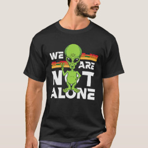 Camiseta Não Estamos Sozinhos A Assinar A Paz E A Alienígen
