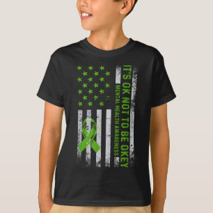 Camiseta Não Estar Bem Bandeira Americana Dos EUA Saúde Men