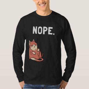 Camiseta Não, Este Não É O Momento Gato Preguiçoso Animal