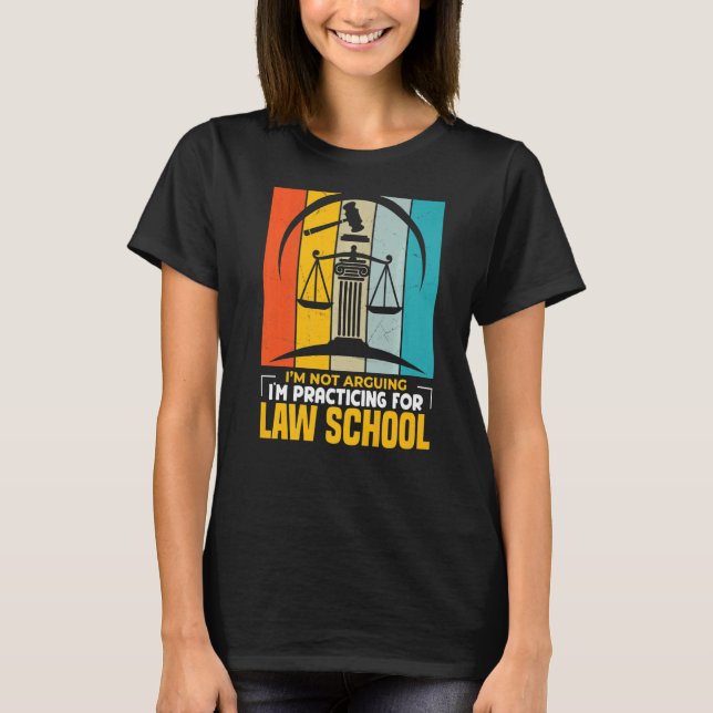 Camiseta Não estou a argumentar que estou a praticar direit (Frente)