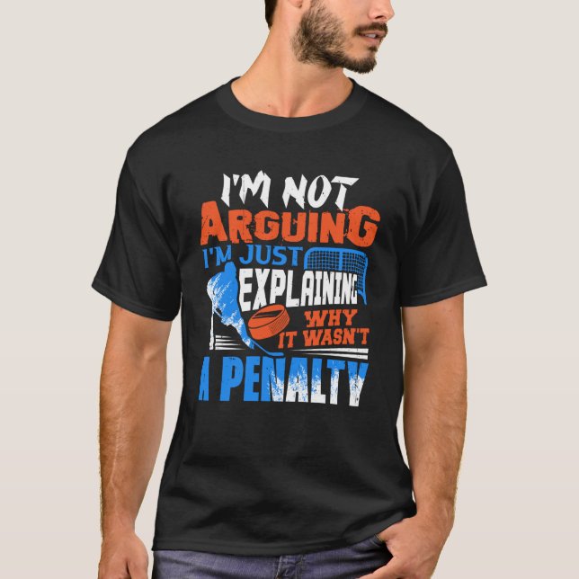 Camiseta Não estou a argumentar. Só estou a explicar porque (Frente)