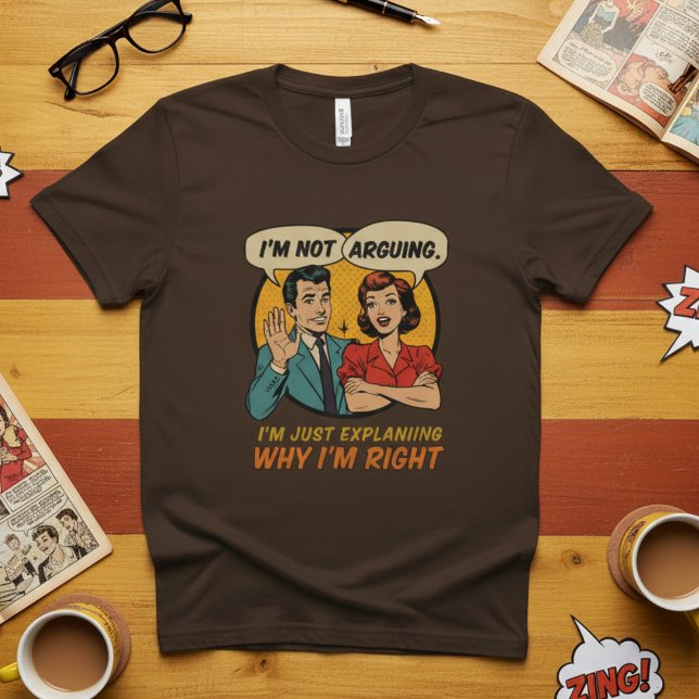 Camiseta Não estou a falar de Comic Retro Engraçado (Criador carregado)