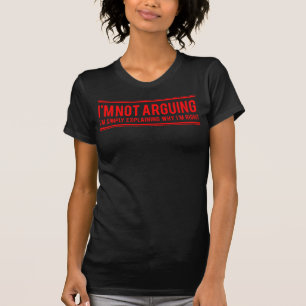 Camiseta Não estou a falar de um slogan engraçado, uma cami