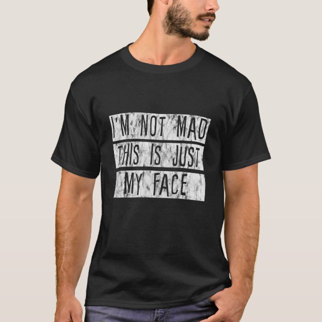 Camiseta Não Estou Bravo, É Só Meu Rosto - (Frente)