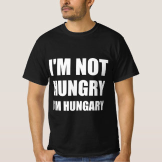 Camiseta Não estou com fome, estou com Hungria