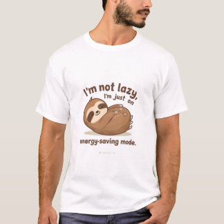 Camiseta Não Estou com Preguiça, Estou Apenas no Modo de Ec