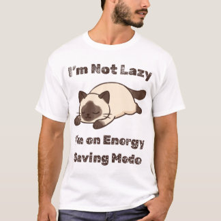 Camiseta Não Estou com Preguiça Estou no Modo de Economia d