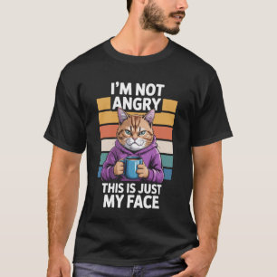 Camiseta Não Estou com Raiva Isto é Só Para Amantes de Gato